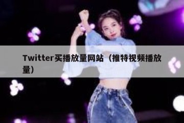 Twitter买播放量网站（推特视频播放量）