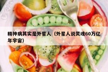 精神病其实是外星人（外星人说灵魂60万亿年宇宙）