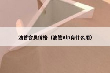 油管会员价格（油管vip有什么用）