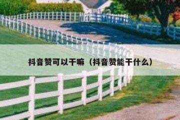 抖音赞可以干嘛（抖音赞能干什么）