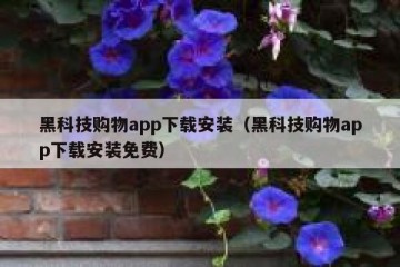 黑科技购物app下载安装（黑科技购物app下载安装免费）