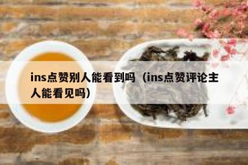 ins点赞别人能看到吗（ins点赞评论主人能看见吗）