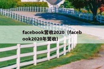 facebook营收2020（facebook2020年营收）