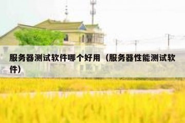 服务器测试软件哪个好用（服务器性能测试软件）