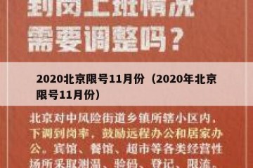 2020北京限号11月份（2020年北京限号11月份）