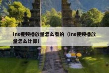 ins视频播放量怎么看的（ins视频播放量怎么计算）