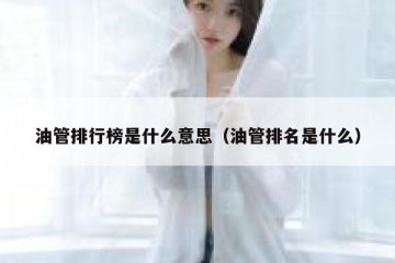 油管排行榜是什么意思（油管排名是什么）