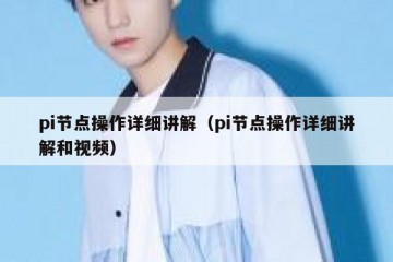 pi节点操作详细讲解（pi节点操作详细讲解和视频）