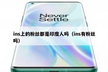 ins上的粉丝都是印度人吗（ins有粉丝吗）