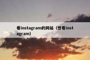 看instagram的网站（想看instagram）