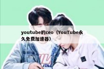 youtube的ceo（YouTube永久免费加速器）