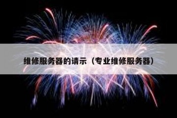 维修服务器的请示（专业维修服务器）