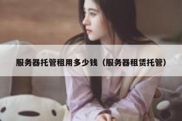 服务器托管租用多少钱（服务器租赁托管）