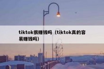 tiktok很赚钱吗（tiktok真的容易赚钱吗）