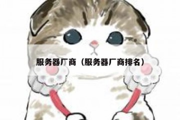 服务器厂商（服务器厂商排名）