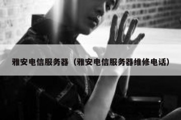 雅安电信服务器（雅安电信服务器维修电话）