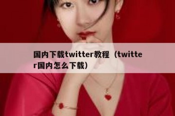 国内下载twitter教程（twitter国内怎么下载）