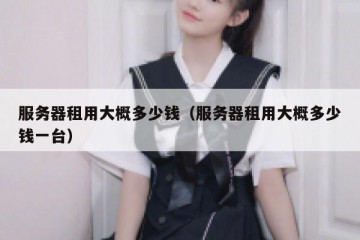 服务器租用大概多少钱（服务器租用大概多少钱一台）