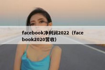 facebook净利润2022（facebook2020营收）