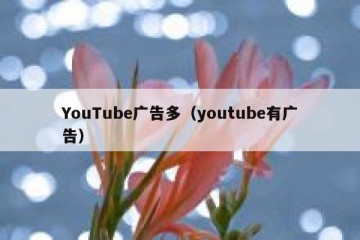 YouTube广告多（youtube有广告）