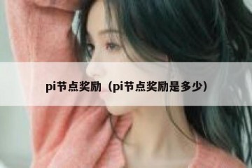 pi节点奖励（pi节点奖励是多少）