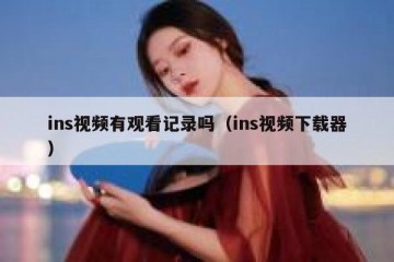 ins视频有观看记录吗（ins视频下载器）