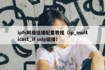 ipfs网络组播配置教程（ip_multicast_if udp组播）