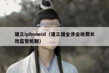 建立iphoneid（建立健全涉企收费长效监管机制）