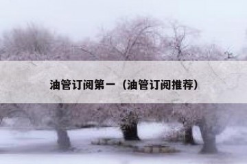 油管订阅第一（油管订阅推荐）