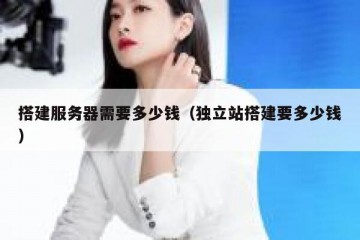 搭建服务器需要多少钱（独立站搭建要多少钱）