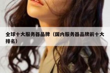 全球十大服务器品牌（国内服务器品牌前十大排名）