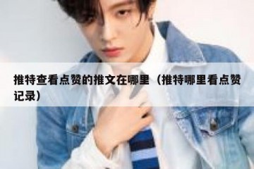 推特查看点赞的推文在哪里（推特哪里看点赞记录）