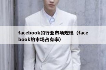 facebook的行业市场规模（facebook的市场占有率）