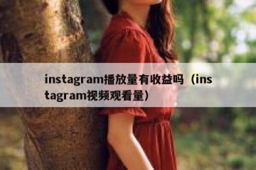instagram播放量有收益吗（instagram视频观看量）
