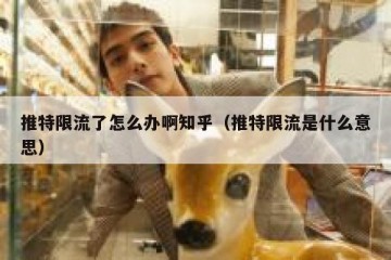 推特限流了怎么办啊知乎（推特限流是什么意思）