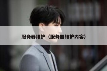 服务器维护（服务器维护内容）