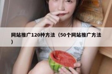 网站推广120种方法（50个网站推广方法）