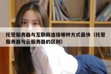 托管服务器与互联网连接哪种方式最快（托管服务器与云服务器的区别）