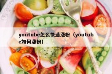 youtube怎么快速涨粉（youtube如何涨粉）