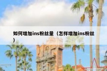 如何增加ins粉丝量（怎样增加ins粉丝）