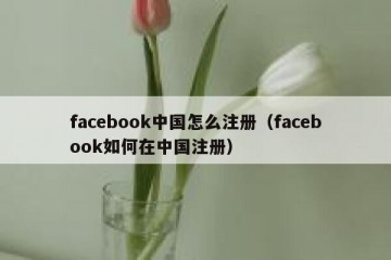 facebook中国怎么注册（facebook如何在中国注册）