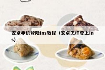 安卓手机登陆ins教程（安卓怎样登上ins）