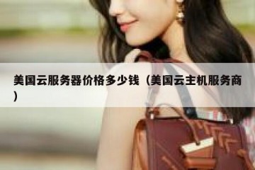 美国云服务器价格多少钱（美国云主机服务商）