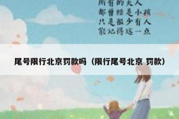 尾号限行北京罚款吗（限行尾号北京 罚款）
