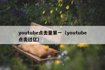 youtube点击量第一（youtube点击过亿）