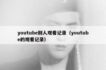 youtube别人观看记录（youtube的观看记录）