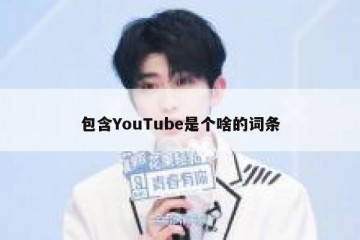 包含YouTube是个啥的词条