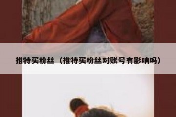 推特买粉丝（推特买粉丝对账号有影响吗）