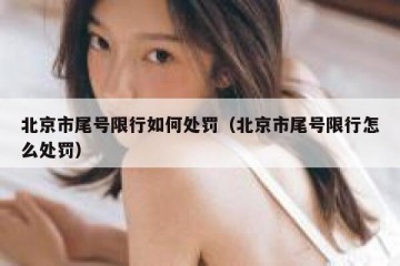 北京市尾号限行如何处罚（北京市尾号限行怎么处罚）