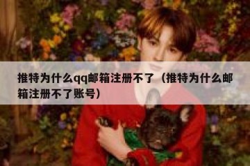 推特为什么qq邮箱注册不了（推特为什么邮箱注册不了账号）